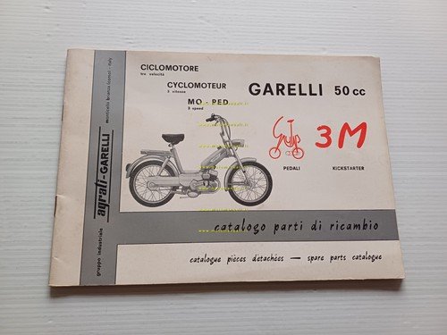 Garelli 50 GULP 3M Kick-Pedali 1970 catalogo ricambi originale