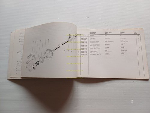 Garelli 50 GULP 3M Kick-Pedali 1970 catalogo ricambi originale