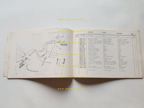 Garelli 50 GULP 3M Kick-Pedali 1970 catalogo ricambi originale parts …