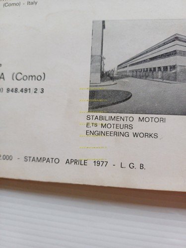 GARELLI 50 GULP Flex- Matic- Matic Lusso 1977 catalogo ricambi …