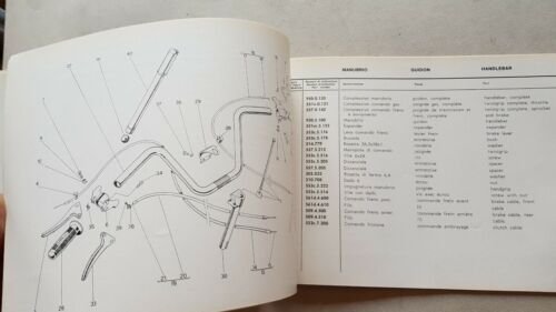 Garelli 50 Gulp Flex Matic 1969 catalogo ricambi originale spare …
