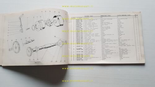 GARELLI 50 GULP Flex-Matic 1970 catalogo ricambi originale Spare Parts …