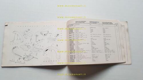 GARELLI 50 GULP Flex-Matic 1970 catalogo ricambi originale Spare Parts …