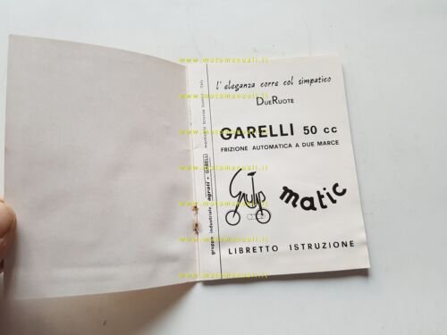 Garelli 50 Gulp Matic 1970 manuale uso manutenzione libretto originale …