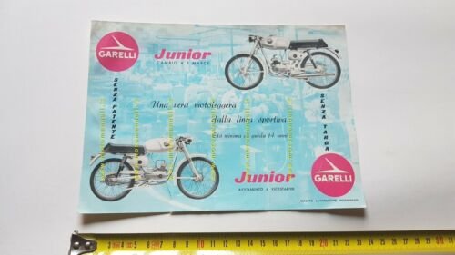 Garelli 50 Junior 1963 depliant originale ciclomotore moped brochure