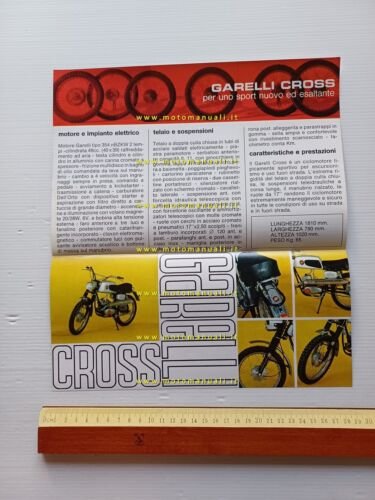 GARELLI 50 Junior Cross 1968 depliant originale italiano