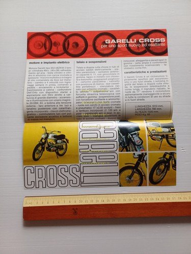 GARELLI 50 Junior Cross 1968 depliant originale italiano