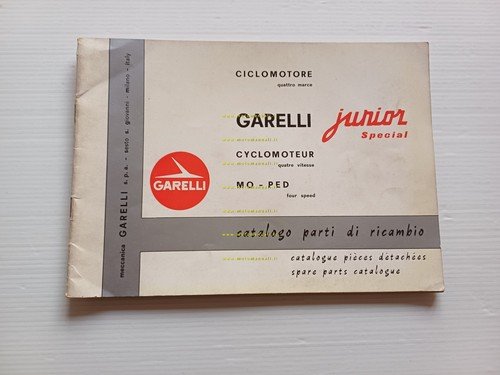 Garelli 50 Junior Special 1966 catalogo ricambi ORIGINALE spare parts …