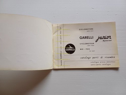 Garelli 50 Junior Special 1966 catalogo ricambi ORIGINALE spare parts …