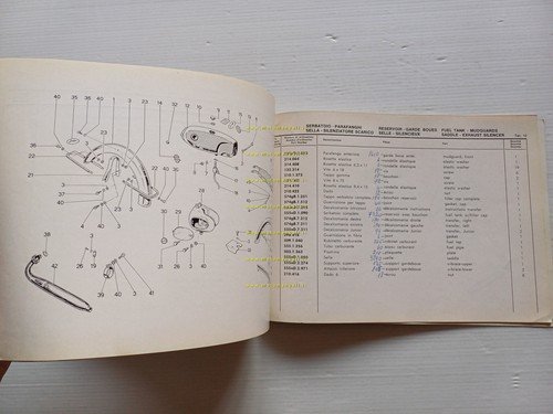 Garelli 50 Junior Special 1966 catalogo ricambi ORIGINALE spare parts …