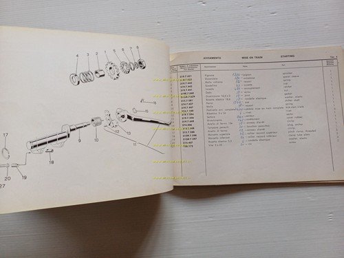 Garelli 50 Junior Special 1966 catalogo ricambi ORIGINALE spare parts …