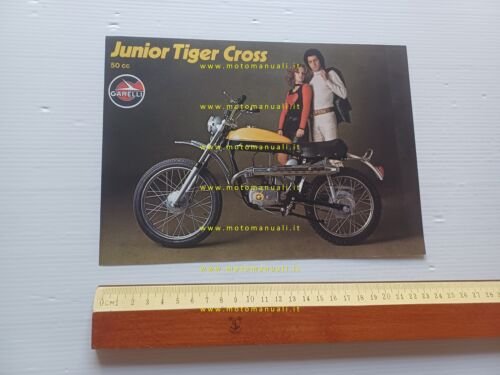 Garelli 50 Junior Tiger Cross 1971 depliant ITALIANO originale