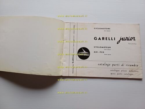GARELLI 50 Junior Turismo 1962 catalogo ricambi originale spare parts …