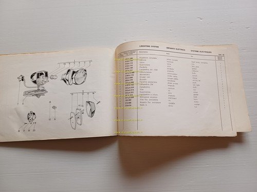 Garelli 50 Junior Turismo 1968 catalogo ricambi ORIGINALE spare parts …