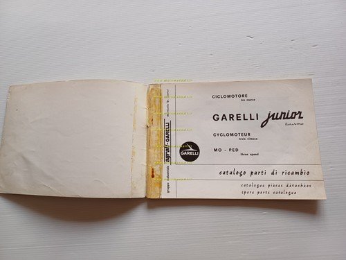 Garelli 50 Junior Turismo 1968 catalogo ricambi ORIGINALE spare parts …