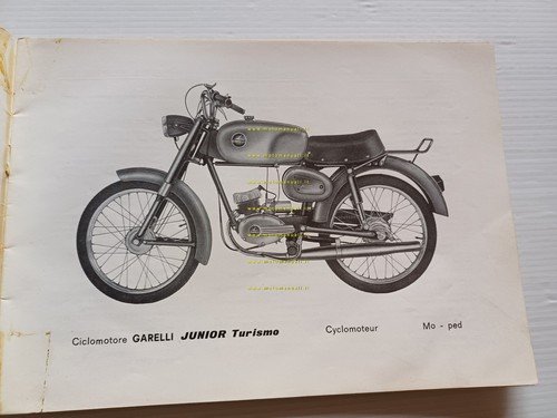 Garelli 50 Junior Turismo 1968 catalogo ricambi ORIGINALE spare parts …