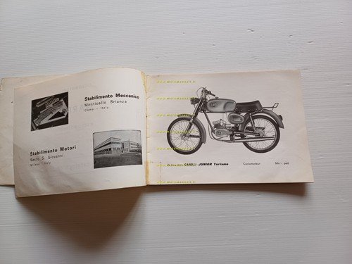 Garelli 50 Junior Turismo 1968 catalogo ricambi ORIGINALE spare parts …