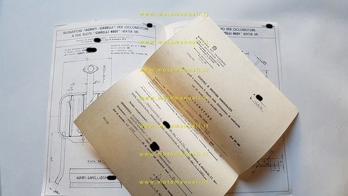 Garelli 50 Katia M 1975 scheda omologazione DGM Facsimile originale