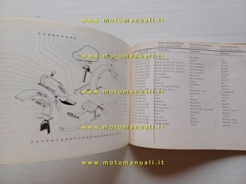 GARELLI 50 Katia M Pedali - Kiickstarter 1976 catalogo ricambi …