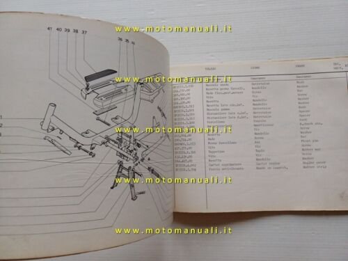 GARELLI 50 Katia M Pedali - Kiickstarter 1976 catalogo ricambi …