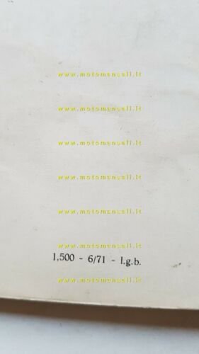 Garelli 50 M - Bimatic 1971 catalogo ricambi originale spare …