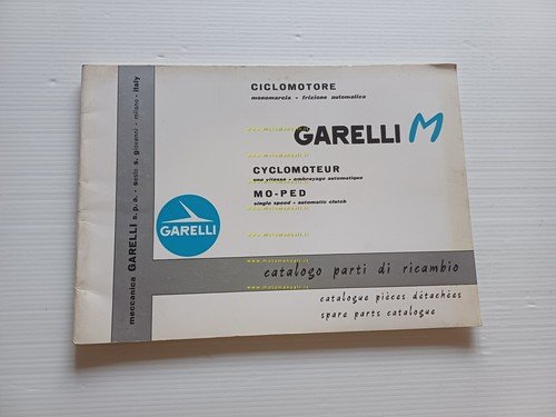 Garelli 50 M catalogo ricambi originale ciclomotore anni 60