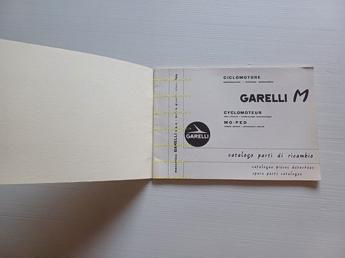 Garelli 50 M catalogo ricambi originale ciclomotore anni 60