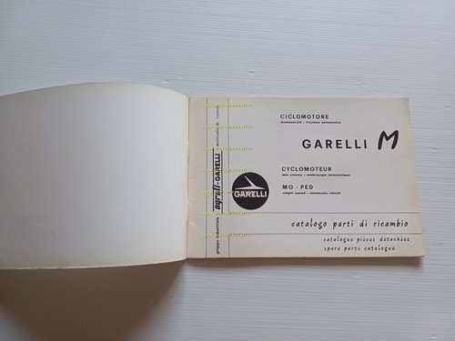 Garelli 50 M catalogo ricambi originale ciclomotore anni 60
