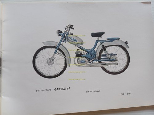 Garelli 50 M catalogo ricambi originale ciclomotore anni 60