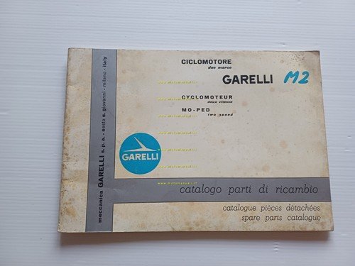 Garelli 50 M2 1960 catalogo ricambi originale