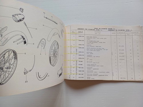 Garelli 50 M2 1960 catalogo ricambi originale