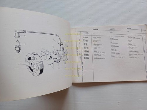 Garelli 50 M2 1960 catalogo ricambi originale