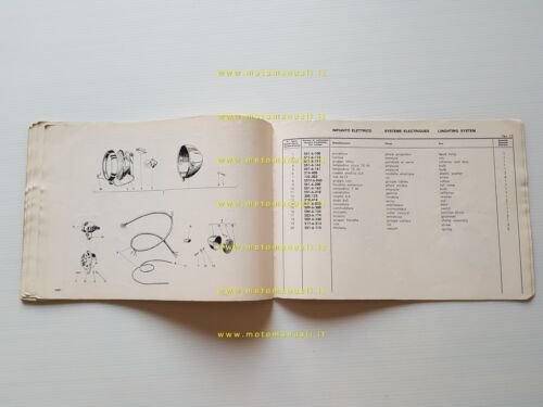 GARELLI 50 M3 anni 60 catalogo ricambi originale Spare Parts …