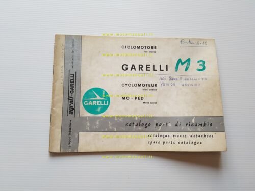 GARELLI 50 M3 anni 60 catalogo ricambi originale Spare Parts …
