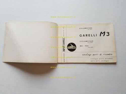GARELLI 50 M3 anni 60 catalogo ricambi originale Spare Parts …