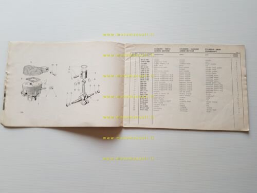 GARELLI 50 M3 anni 60 catalogo ricambi originale Spare Parts …