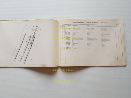 GARELLI 50 M3 anni 60 catalogo ricambi originale Spare Parts …