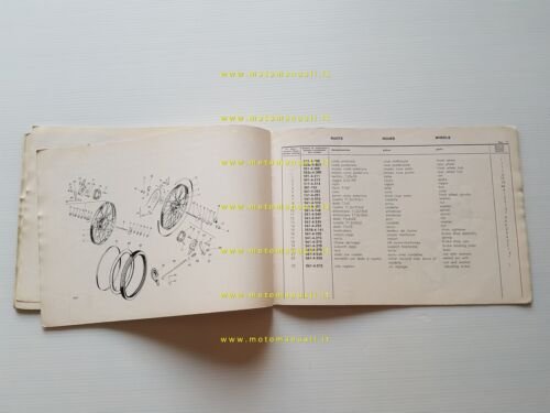 GARELLI 50 M3 anni 60 catalogo ricambi originale Spare Parts …