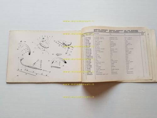 GARELLI 50 M3 anni 60 catalogo ricambi originale Spare Parts …