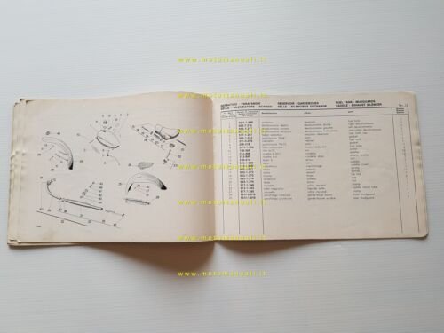 GARELLI 50 M3 anni 60 catalogo ricambi originale Spare Parts …