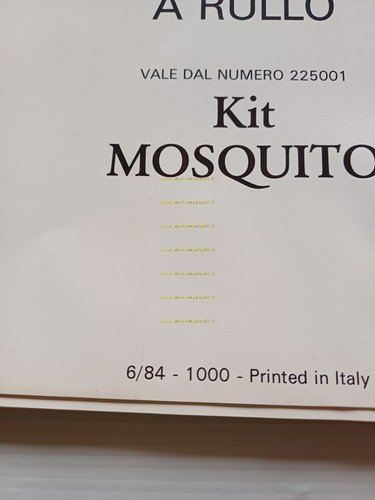 GARELLI 50 MOSQUITO KIT 1984 catalogo ricambi MOTORE originale