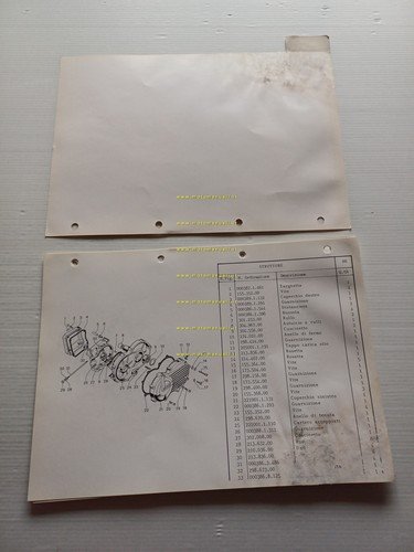 GARELLI 50 MOSQUITO KIT 1984 catalogo ricambi MOTORE originale