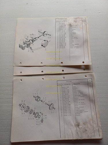GARELLI 50 MOSQUITO KIT 1984 catalogo ricambi MOTORE originale
