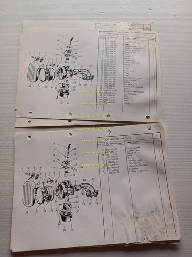 GARELLI 50 MOSQUITO KIT 1984 catalogo ricambi MOTORE originale