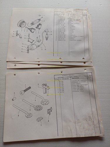 GARELLI 50 MOSQUITO KIT 1984 catalogo ricambi MOTORE originale
