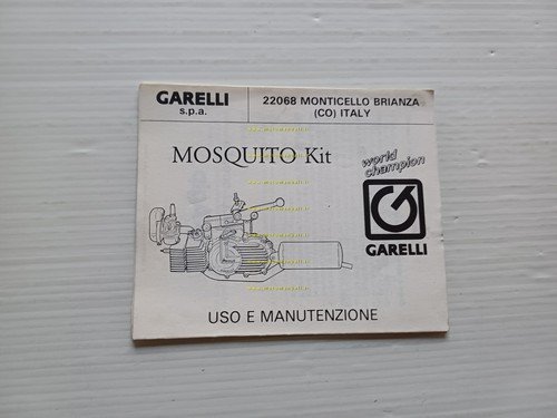 Garelli 50 Mosquito Kit 1990 manuale uso manutenzione originale italiano