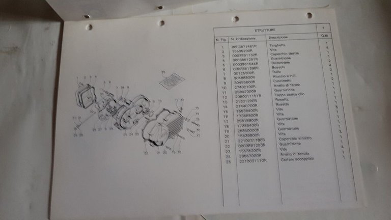 GARELLI 50 MOSQUITO KIT-VELOMOSQUITO 1989 catalogo ricambi originale