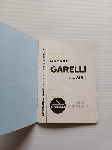 Garelli 50 Motore 319 E manuale uso manutenzione libretto istruzioni …