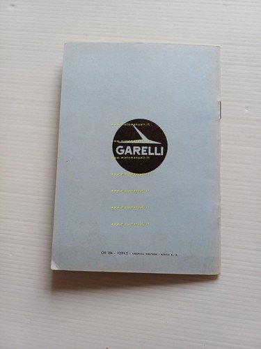 Garelli 50 Motore 319 E manuale uso manutenzione libretto istruzioni …