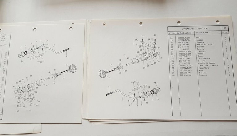 Garelli 50 MOTORE 5 V anni 80 catalogo ricambi ORIGINALE …